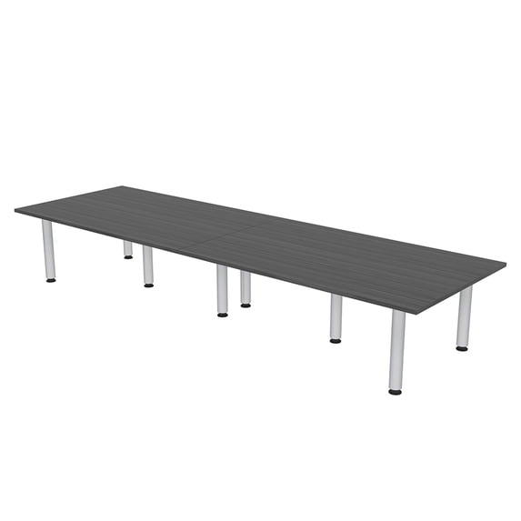 12 Person Rectangular Conference Table Power And Data Units Post Legs