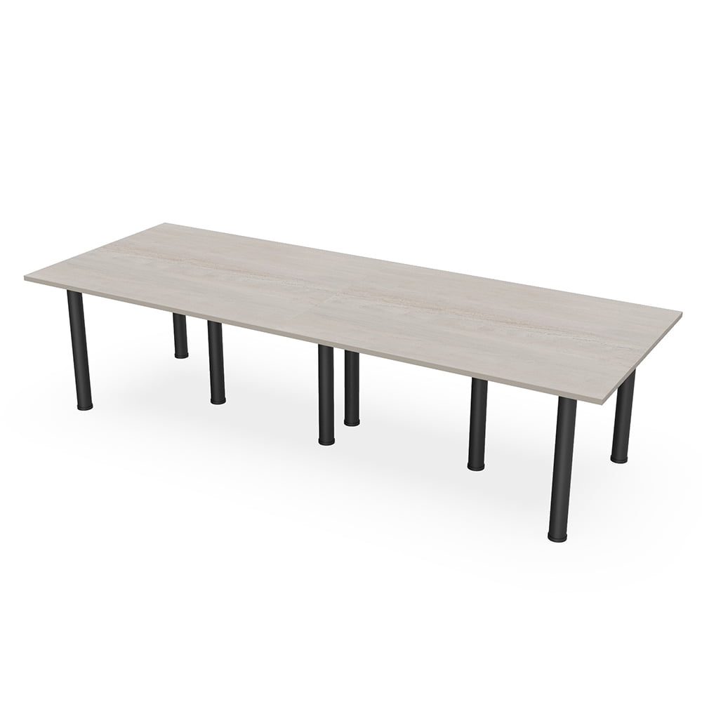 12 Person Rectangular Conference Table Power And Data Units Post Legs ...