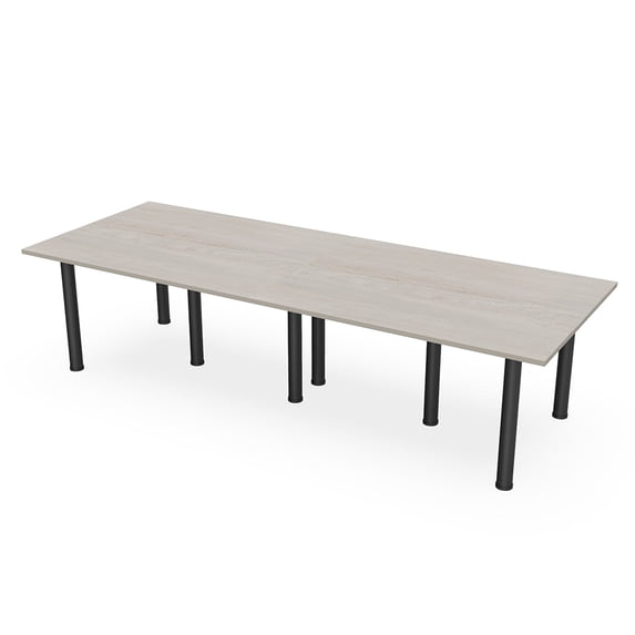 12 Person Rectangular Conference Table Power And Data Units Post Legs
