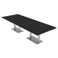 thumbnail image 1 of 12 Person Rectangular Powered Modular Conference Table Metal Bases, 1 of 5