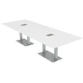 thumbnail image 1 of 12 Person Rectangular Powered Modular Conference Table Metal Bases, 1 of 7