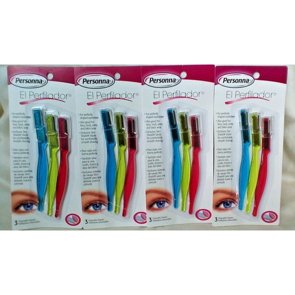 12 Personna El Perfilador Eyebrows Disposable Shapers,12 Perfiladores de cejas .