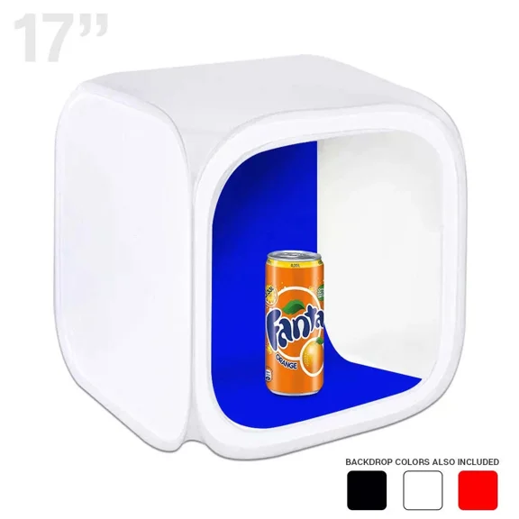 12" Photo Studio Portable Shooting Product Light Tent with 4 Colors Backdrops.