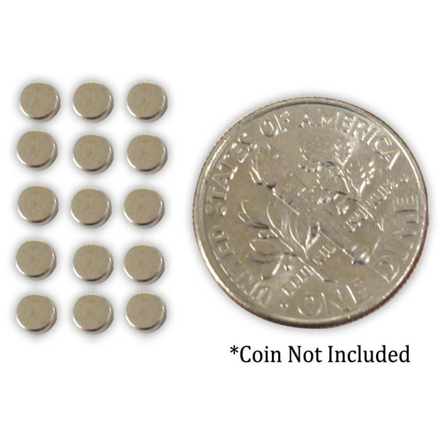 12 Piece 1/8" Mini Deep Rare Earth Magnets For Crafting : ( Pack of 2 Packages ) (TRUVUE: MC-08861-Z02)