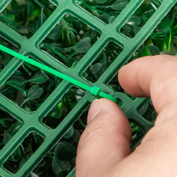 12 Piece 10x10 Inch Artificial Boxwood Boards Fence Mats Turf Background Wall Privacy Screen UV Protective Indoor Outdoor Garden Backyard