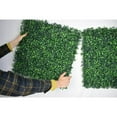 12 Piece 20 in. x 20 in. Artificial Boxwood Panels, Grass Wall Faux