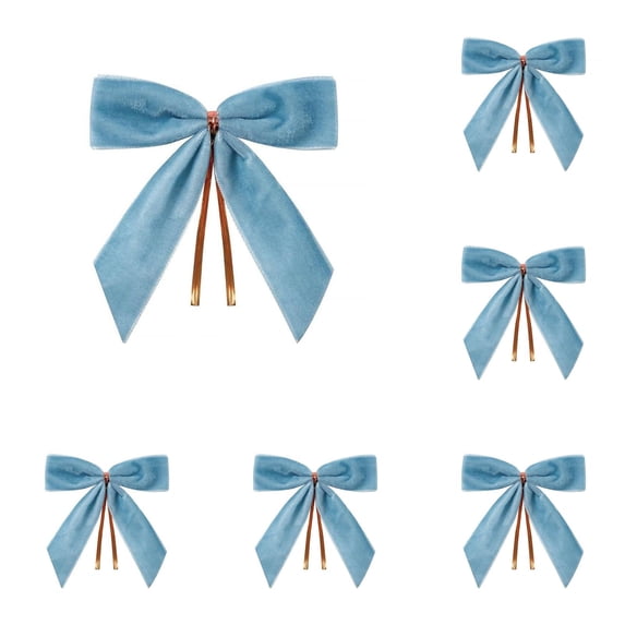 12-Piece 3.5-Inch Velvet Ribbon Bows for Wedding Favors, Bridal Shower, Baby Shower, Birthday, Christmas Gifts, Party Bags and DIY Decor