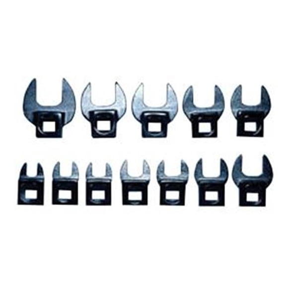 12 Piece .38 in. Drive Metric Crowfoot Set