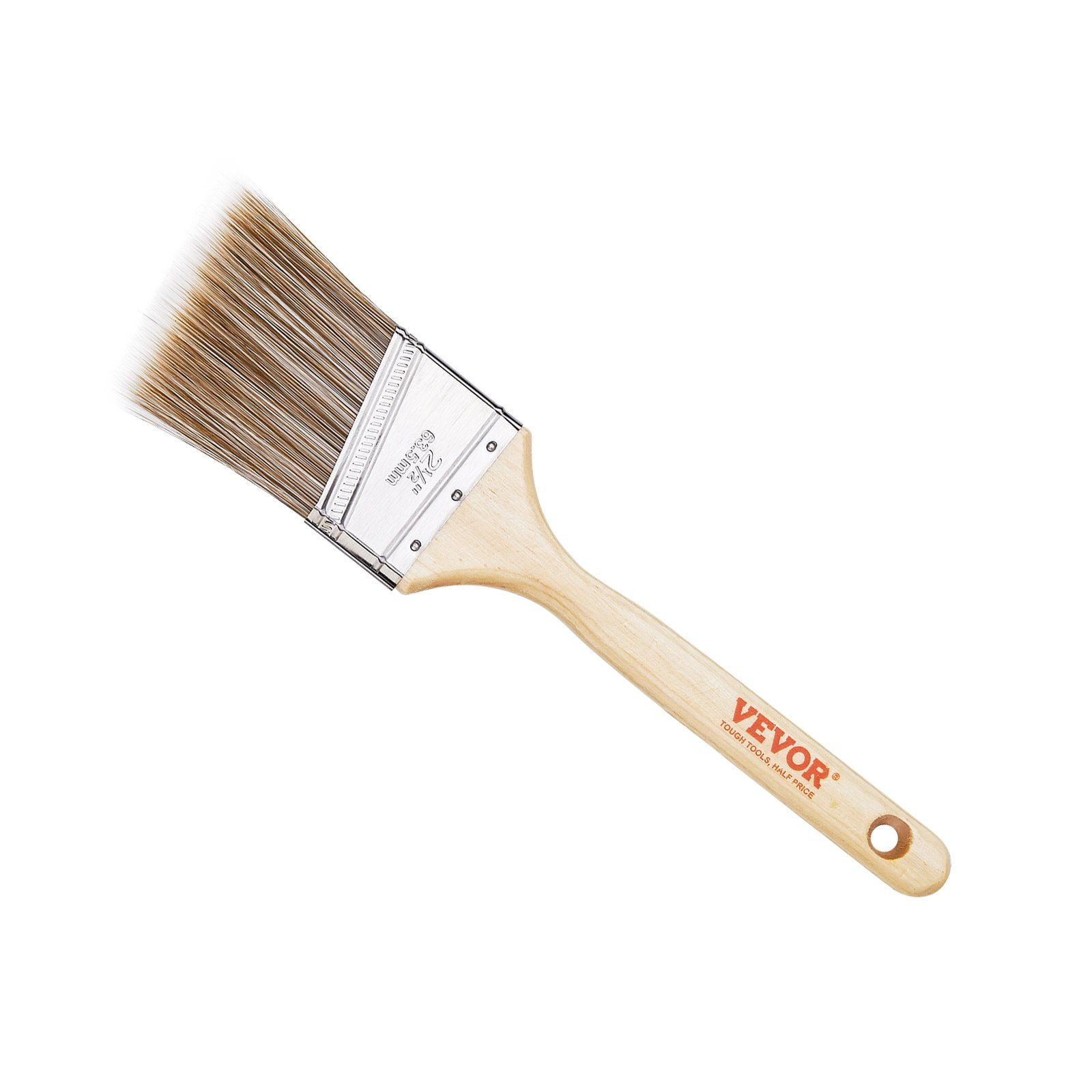 12-Piece Angled Paint Brush Set, Treated Wood Handle, for Latex/Oil Paints & Stains