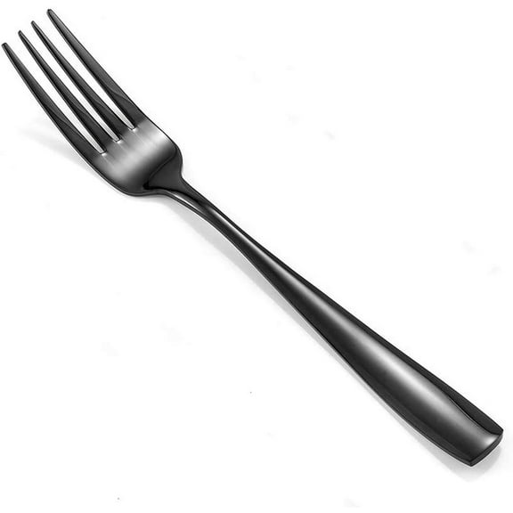 12-Piece Black Stainless Steel Dinner Forks Cutlery Forks Set,8-Inches$$Home Decor, Kitchen, & Other