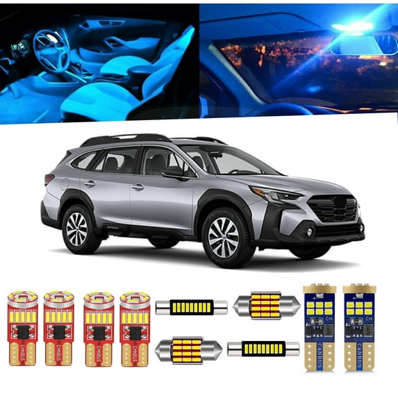 12 Piece Car Interior LED Lights Kit for Subaru Outback 2020-2025 Interior Map Dome Light Bulb + Install Tool