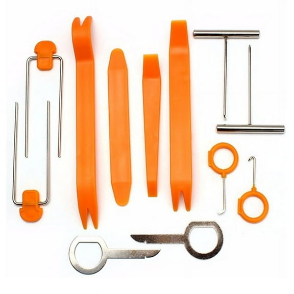 12-Piece Car Trim Removal Tool Set for Easy Removal of Car Door Panels, Fasteners, Molding, Dashboards and Wheel Hubcaps