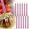 thumbnail image 1 of 12 Piece Caramel Sticks With Sparkling Mesh Wrap Decorative SkewersforCandy Apples Cake Pops And Party Treats Available In Gold Silver Blue Purple Red And Green Colors, 1 of 9