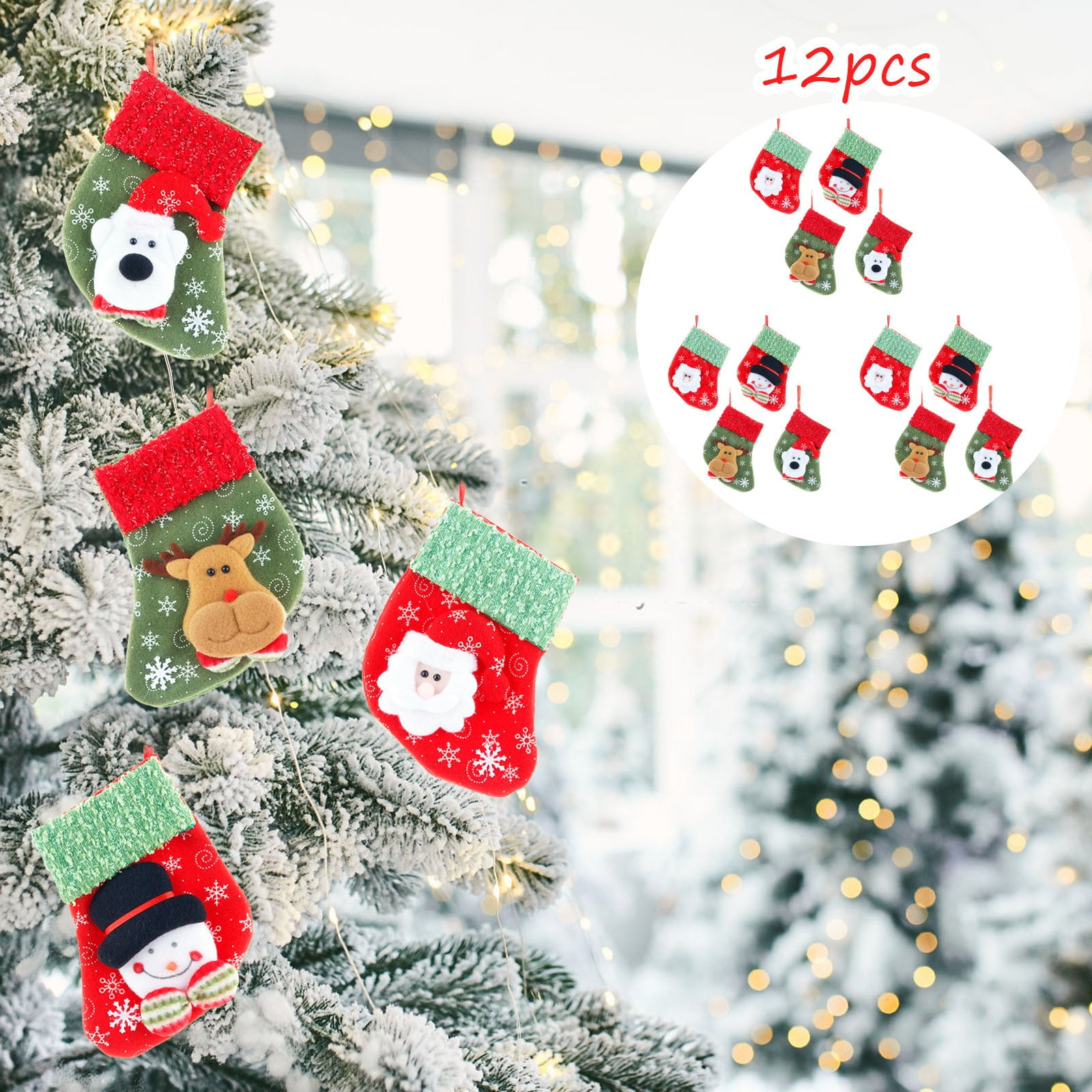 12 Piece Christmas Decorations Set Christmas Tree Ornaments And
