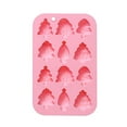thumbnail image 1 of 12-Piece Christmas Tree Silicone Mold – Wreath Silicone Mold for Cookies, Chocolate, Ice Cubes, Jello, Donut Ice & DIY Holiday Party Crafts, 1 of 5