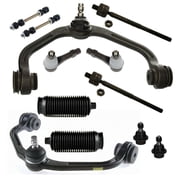 12 Piece Complete Suspension Kit Upper Control Arms, Lower Ball Joint, Outer & Inner Tie Rod Ends Sway Bar Links & Boots Bellows Fits select 1998-2011 FORD RANGER, 1998-2001 MAZDA B2500