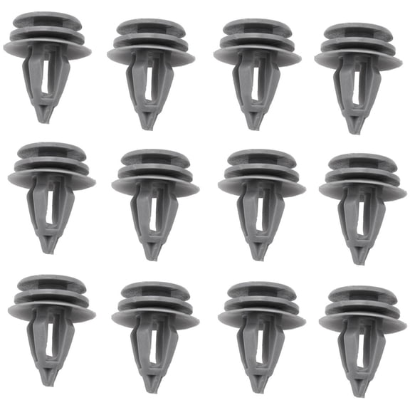 12-Piece Door Panel Fastener Clips Set - Black Matte Finish - Installation