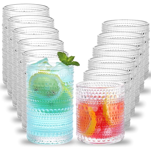 12-Piece Drinkware Set, 10oz & 12oz, For Daily Use & Entertaining