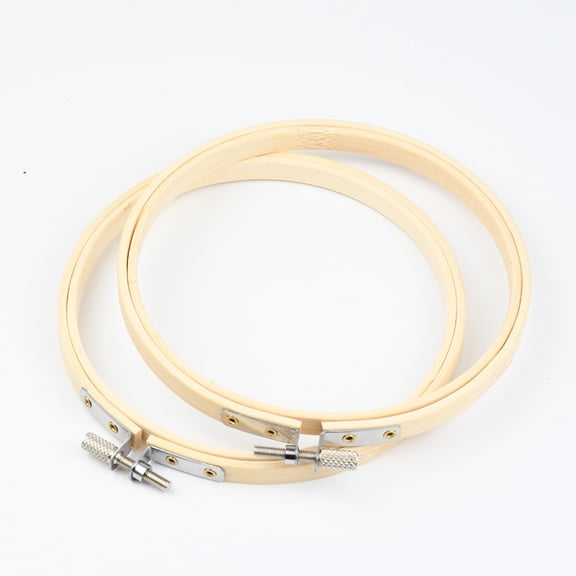 12 Piece Embroidery Hoops Set, Bamboo Circle Cross Stitch Hoop Rings with Adjustable Screws, 3 Inch and 6 Inch Embroidery Frames for Needlework, Sewing and DIY Crafts