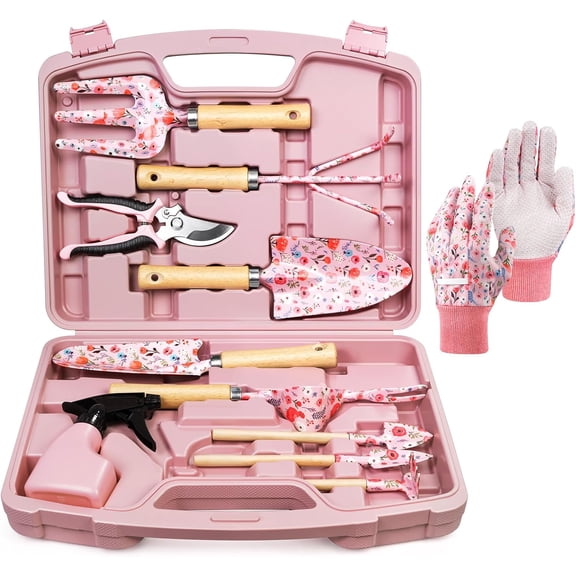 12-Piece Gardening Tool Set, Heavy-Duty Garden Tools for Women