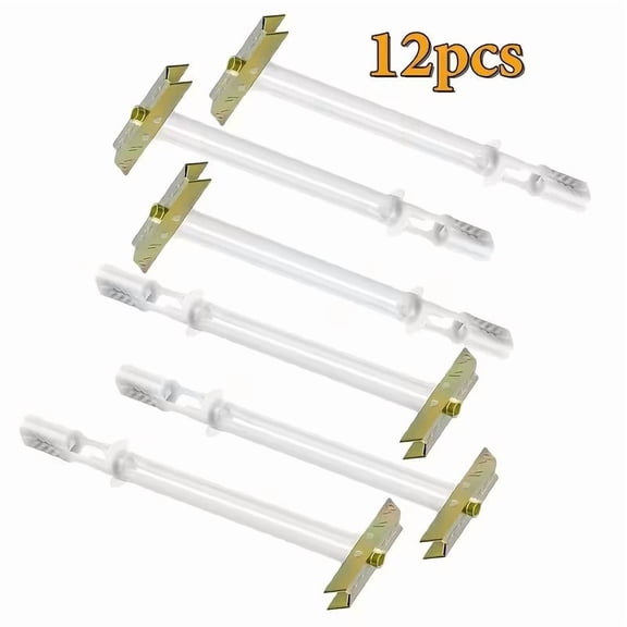 12-Piece Heavy Duty Drywall Anchors and Screws Set for Secure TV Mounting - Includes Metal Setting Tools