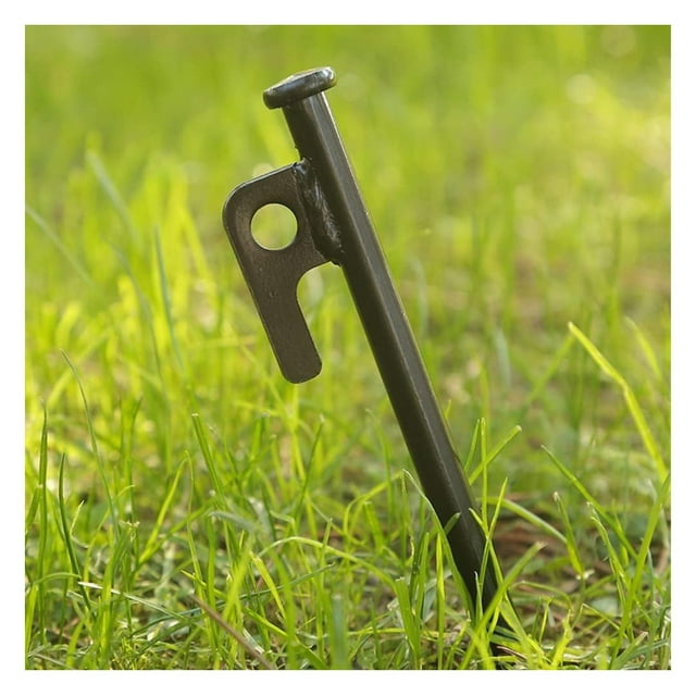 12 Piece Heavy Duty Tent Stakes, 12 Inch Steel Tent Pegs
