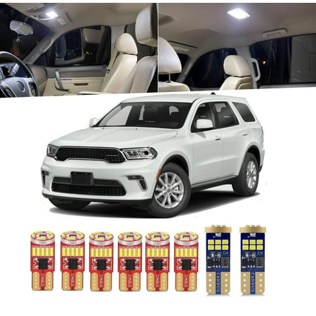 12 Piece Interior LED Lights Kit for Dodge Durango 2021-2026 Dome Map Trunk Glove Box Stepwell Light Bulb+Install Tool