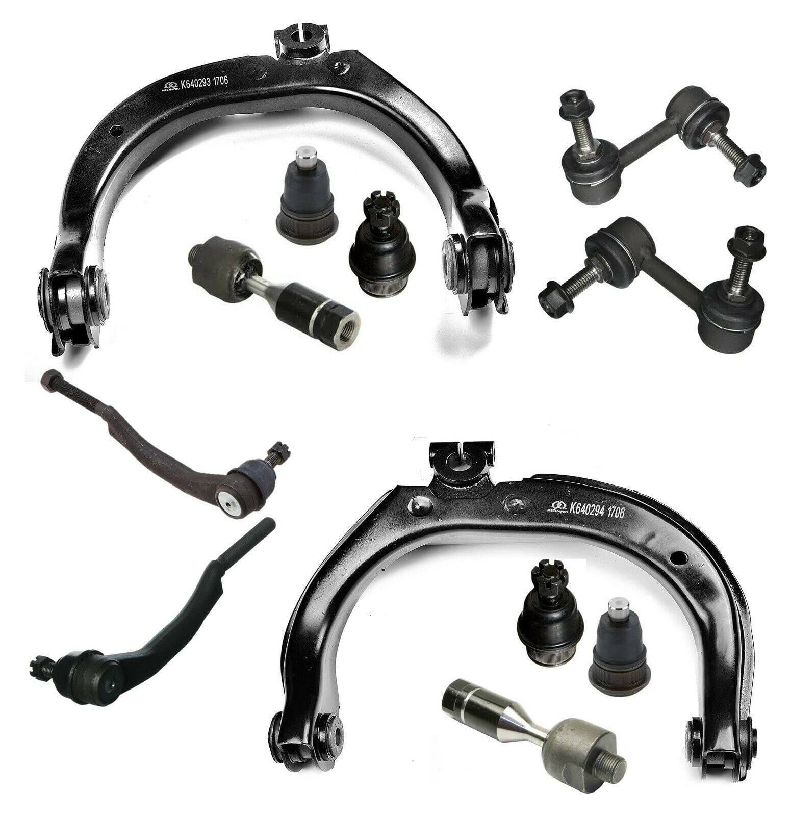 12 Piece Kit Control Arms / Ball Joints / Tie Rod Ends / Sway Bar End