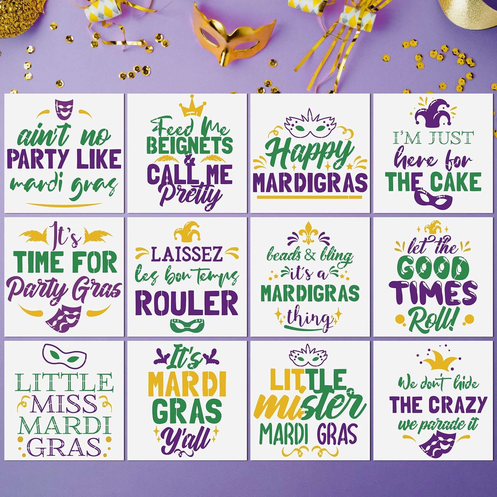 mardi gras rock paper scissors