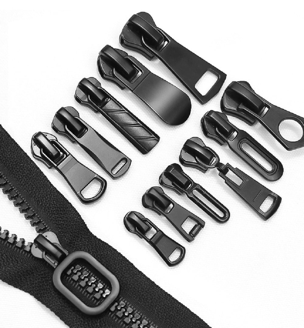 Goyunwell #5 Metal Zipper Pulls Bulk Black 20pcs Zipper Slider
