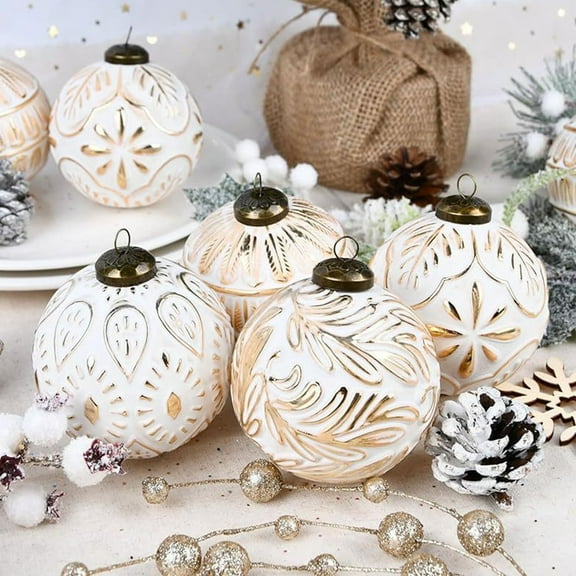 12-Piece Metallic Christmas Ball Ornament Set with Shimmering Finish for Complete Tree Decoration, 3.15″ Festive Hanging Decorations B