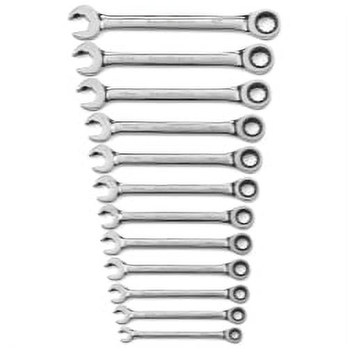 12 Piece Metric Ratcheting Open End (Dual Ratcheting)