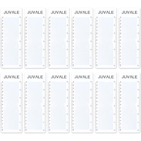 12-Piece Page Magnifiers - Ruler Magnifying Lenses, Plastic Bookmark Fresnel Magnifiers, 3 x Magnification, 7.5 X 2.5 Inches