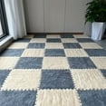 thumbnail image 1 of 12-Piece Plush Puzzle Foam Floor Mat Set: Soft Interlocking Carpet Squares for Anti-Slip Comfort & Protection in Any Room!, 1 of 8