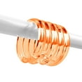 thumbnail image 1 of 12 Piece Premium Plastic Orange Clear Shower Curtain Hooks Rings Round 2.3" Inches, 1 of 3
