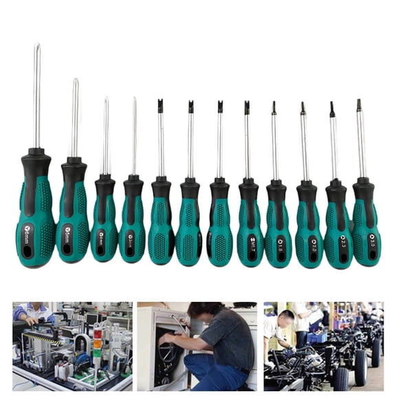 12-Piece Screwdriver Set Special Triangle U Y shape Screwdriver for Power Strips