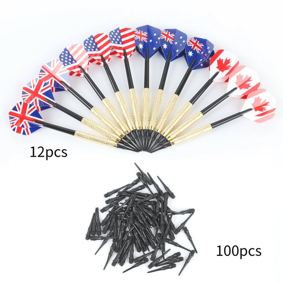 12-Piece Soft Tip Darts Set, 4g Safety Darts with 36 Plastic Tips for Electronic Dartboard
