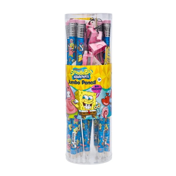 12 Piece SpongeBob Squarepants Jumbo Pencil with Sharpener , party favors, 12 Count