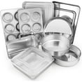 12Piece Stainless Steel Bakeware Sets, Metal Baking Pan Set Include