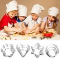 thumbnail image 1 of 12 Piece Stainless Steel Cookie Cutter Set for Baking Cake Vegetable Fruit Shapes 12PCS, 1 of 4
