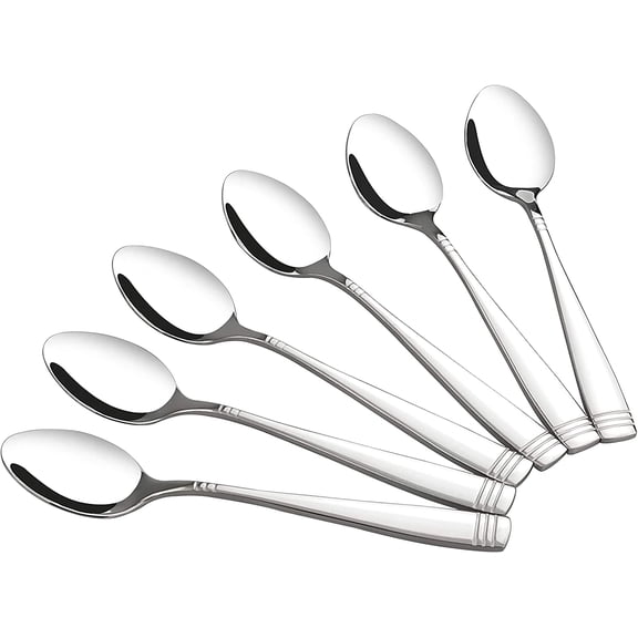 12-Piece Stainless Steel Tea Spoon Set, Small Spoons