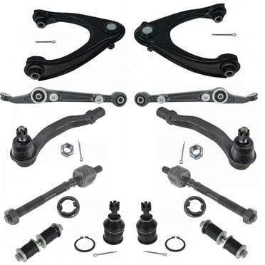 12 Piece Steering & Suspension Kit For Honda Accord 2003-2007 Control Arms Ball Joints Tie Rods End Links