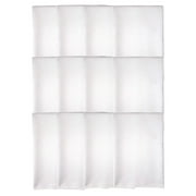 12 Piece Sublimation Embroidery Blanks 100% Polyester Waffle Weave 16" x 24" White Towels Kitchen Bathroom Sports Gym