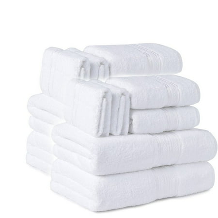 12-Piece Towel Set 100% Ringspun Cotton, Mocha