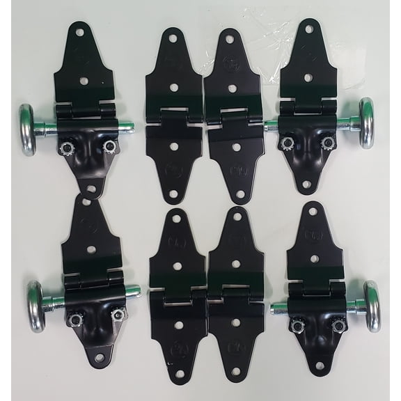 12 Piece Whiting Style Hinge/2"STEEL Roller Kit-Roll up Door-1 Panel Replacement