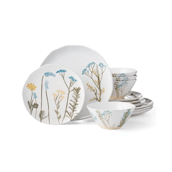 12 - Piece Wildflowers Dinnerware Set for 4 People