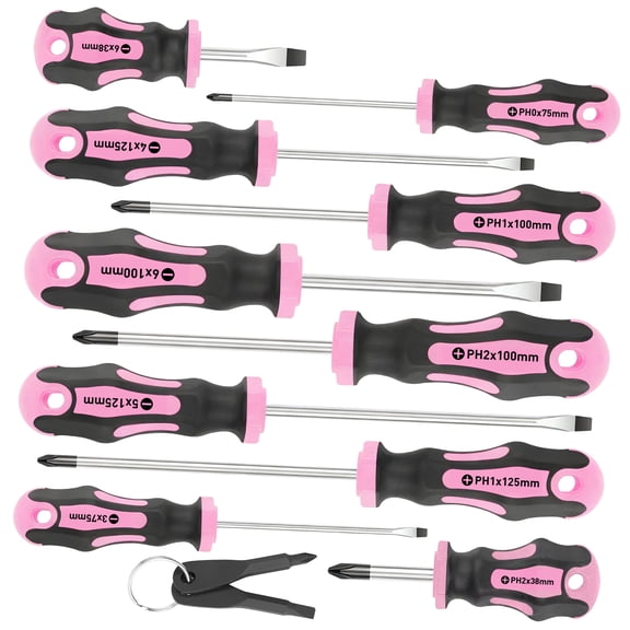 12 Piece Workshop Attractive Driver Set Strong Shafts Not Slip Pulls Compact Case
