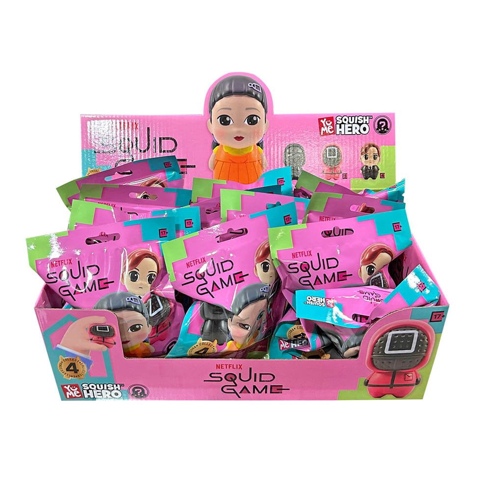 12 Piece YuMe Squid Game Squish Hero Blind Bag - PDQ( only ship 12 pack ...