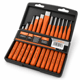 12-Piece with Storage Case High Carbon Steel Hand Tool Punch and Chisel ...