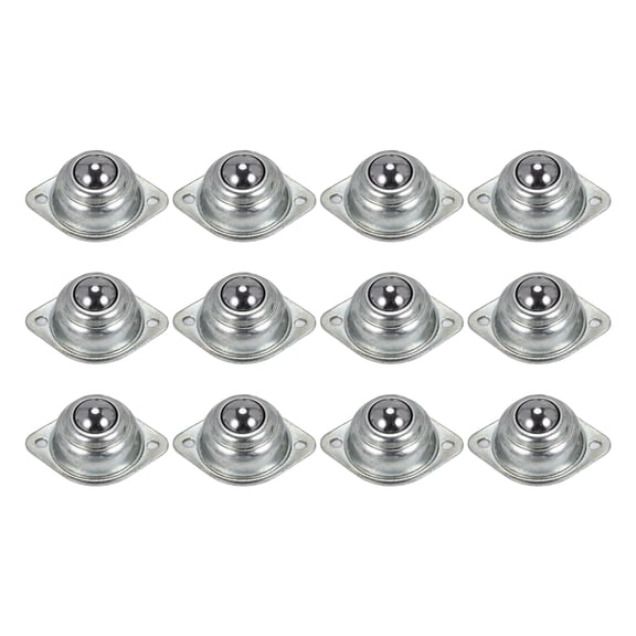 12 Pieces -15A Ball Transfers Universal Rotation Conveyor Wheel Caster Roller 5/8 inch Bearings